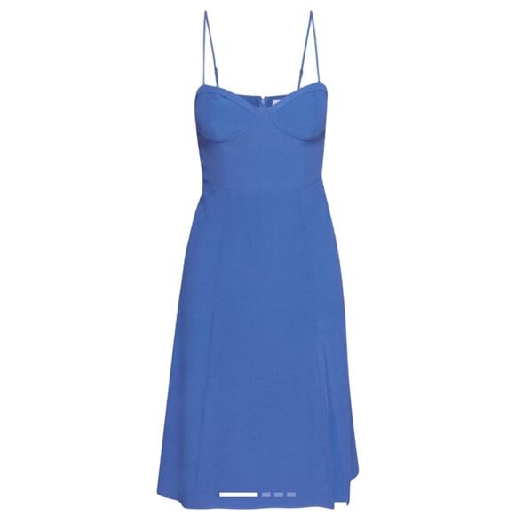 Aritzia Dresses & Skirts - Aritzia Sunday Best Viola Bustier Midi Slip Dress Royal Blue Size M